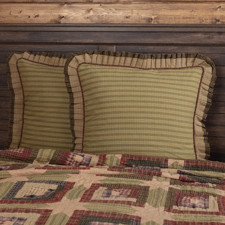 Tea Cabin Euro Sham Fabric Ruffled