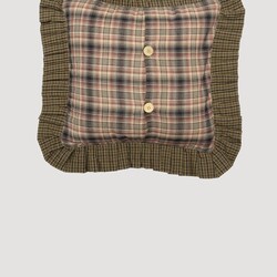 Tea Cabin Quilted Pillow 16" x 16"