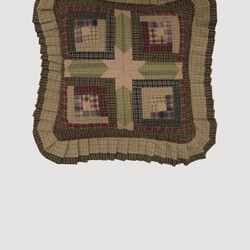 Tea Cabin Quilted Pillow 16" x 16"