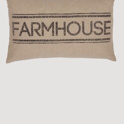 Sawyer Mill Charcoal Farmhouse Pillow 14"x22"