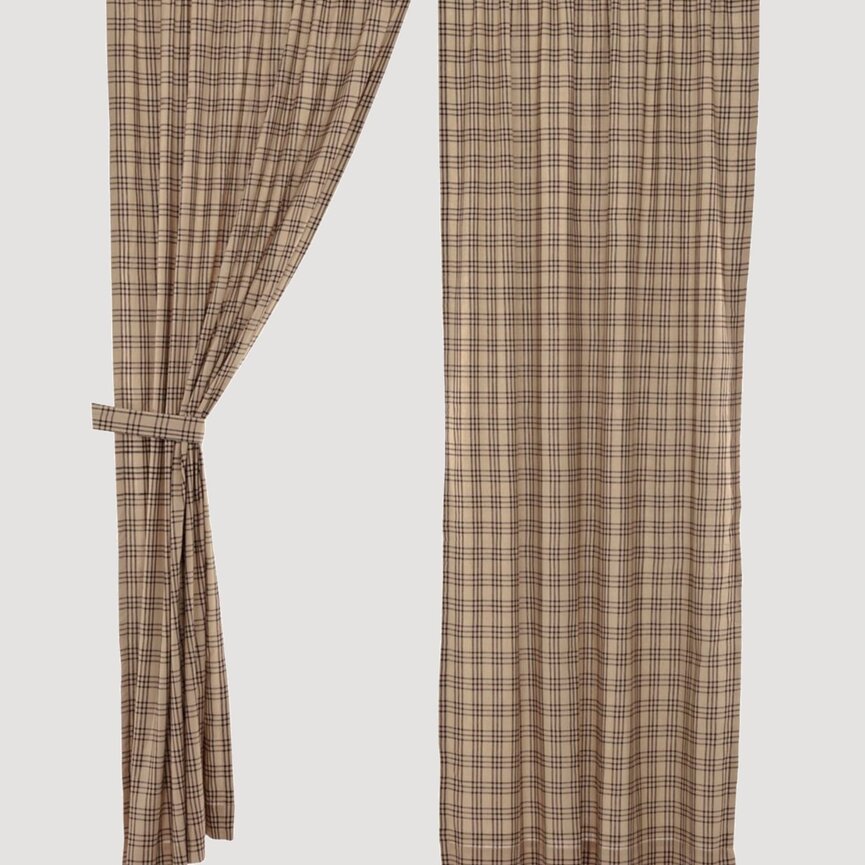 Sawyer Mill Charcoal Plaid Lined Panel Set of 2