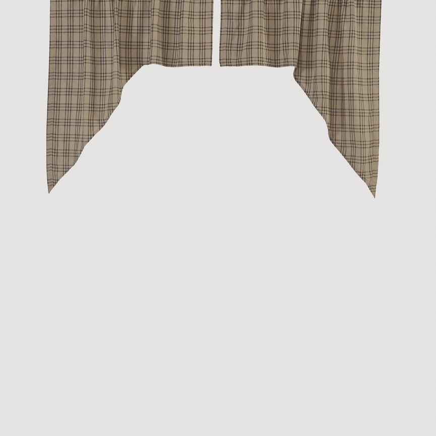 Sawyer Mill Charcoal Plaid Swag Set
