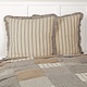 VHC Brands Sawyer Mill Charcoal Fabric Euro Sham 26" x 26"