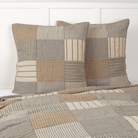 Sawyer Mill Charcoal Quilted Euro Sham