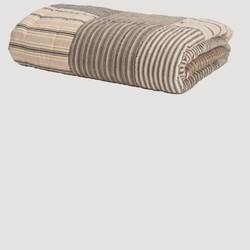 Sawyer Mill Charcoal Block Quilted Throw 60" x 50"