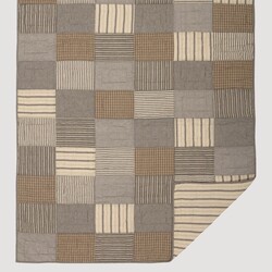 Sawyer Mill Charcoal Block Quilted Throw 60" x 50"
