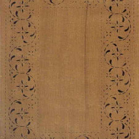 May House Floorcloth Black Tan