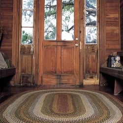 Pumpkin Pie Cotton Braided Rug, Homespice