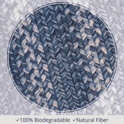 Denim Jute Braided Rug