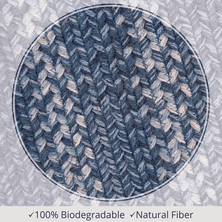 Denim Jute Braided Rug