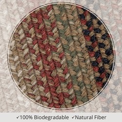 Gingerbread Jute Braided Rug