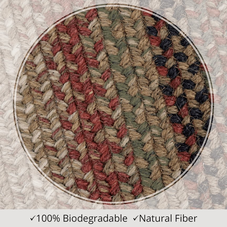 Gingerbread Jute Braided Rug