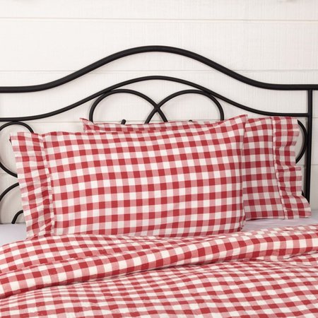 Annie Buffalo Red Check Pillow Cases Set