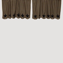 Black Star Scalloped Tier Set of 2