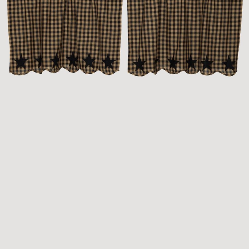 Black Star Scalloped Tier Set of 2
