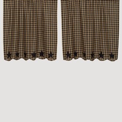 Black Star Scalloped Tier Set of 2