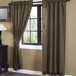 Black Star Scalloped Panel Set of 2