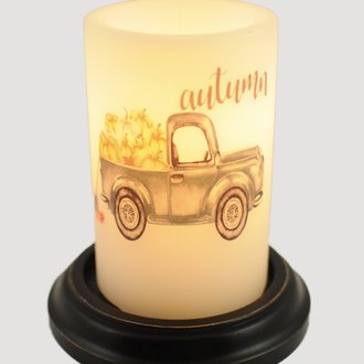 Autumn Truck Candle Sleeve