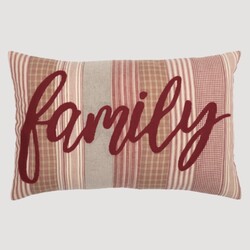 Sawyer Mill Red Family Pillow 14"x22"