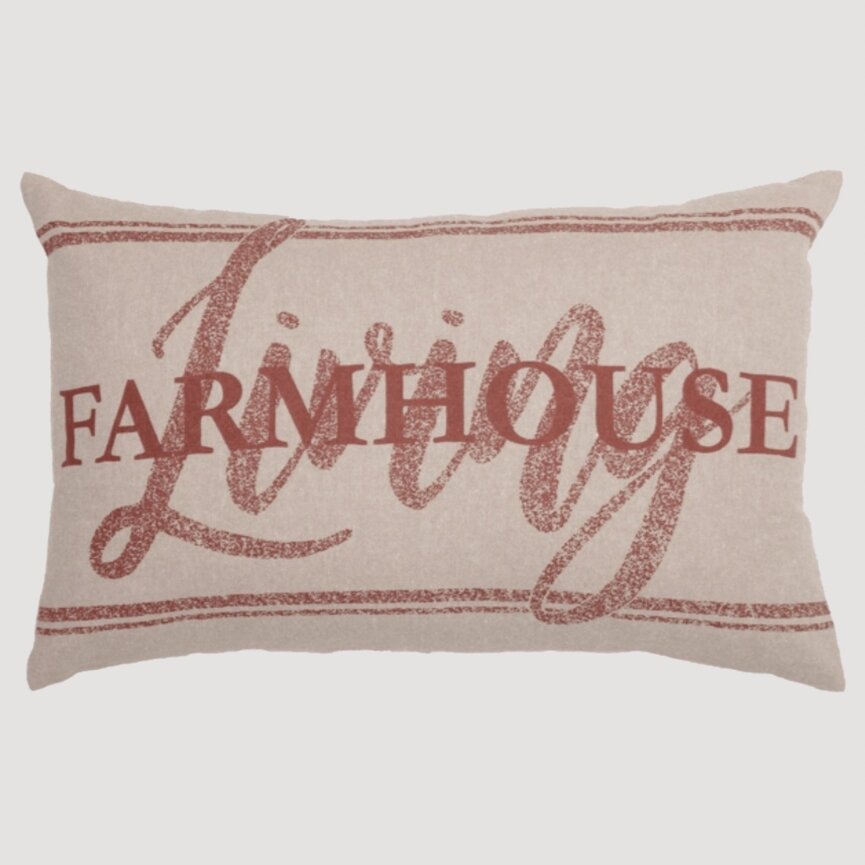 Sawyer Mill Red Farmhouse Living Pillow 14 x 22"