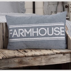 Sawyer Mill Blue Farmhouse Pillow - 14" x 22"