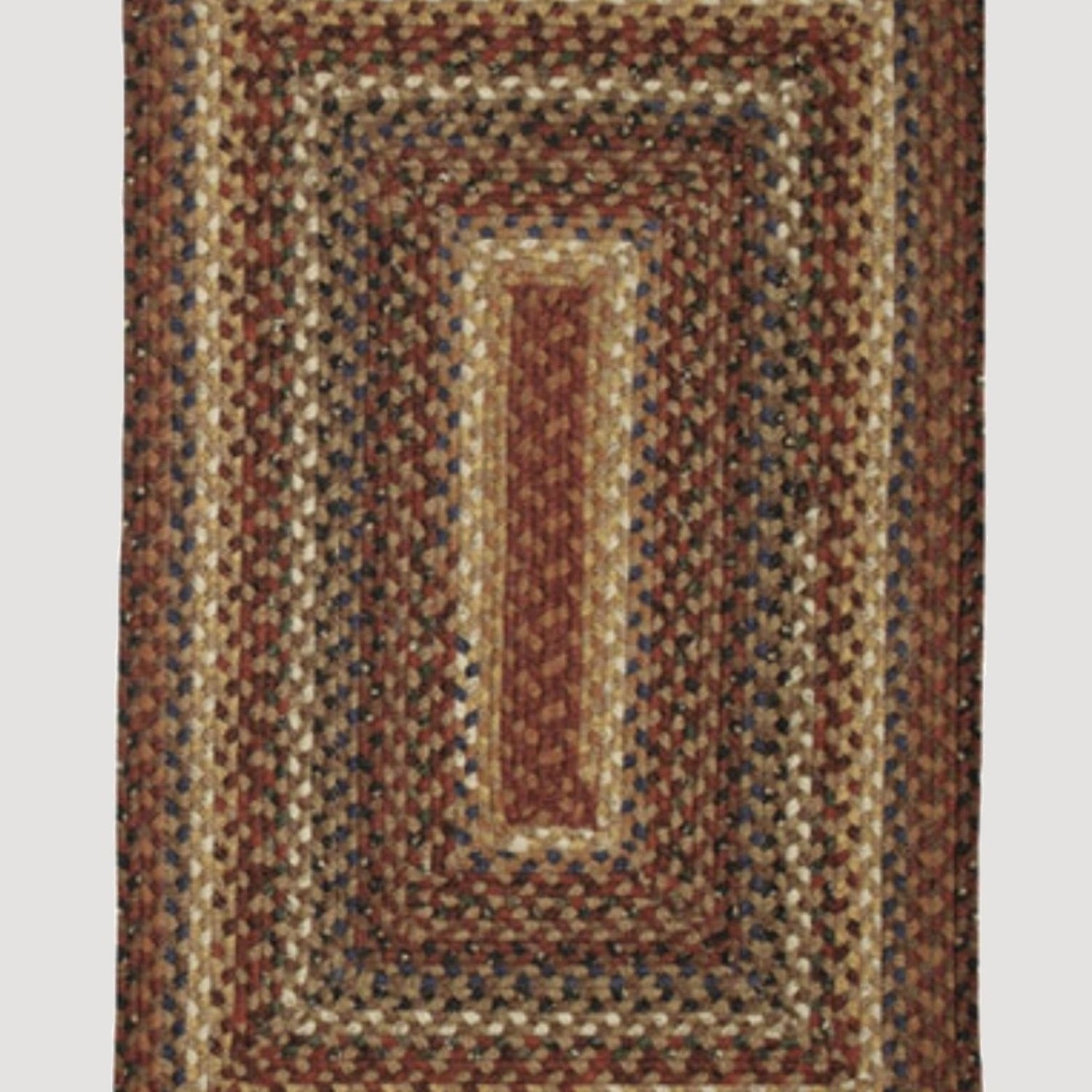 Cottage Braided Wool Rug - Yellow/Green