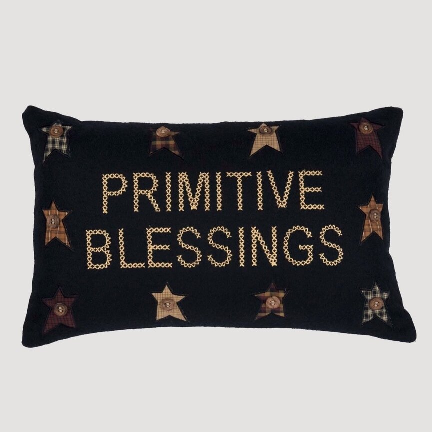 Heritage Farms Primitive Blessings Pillow 14" x 22"