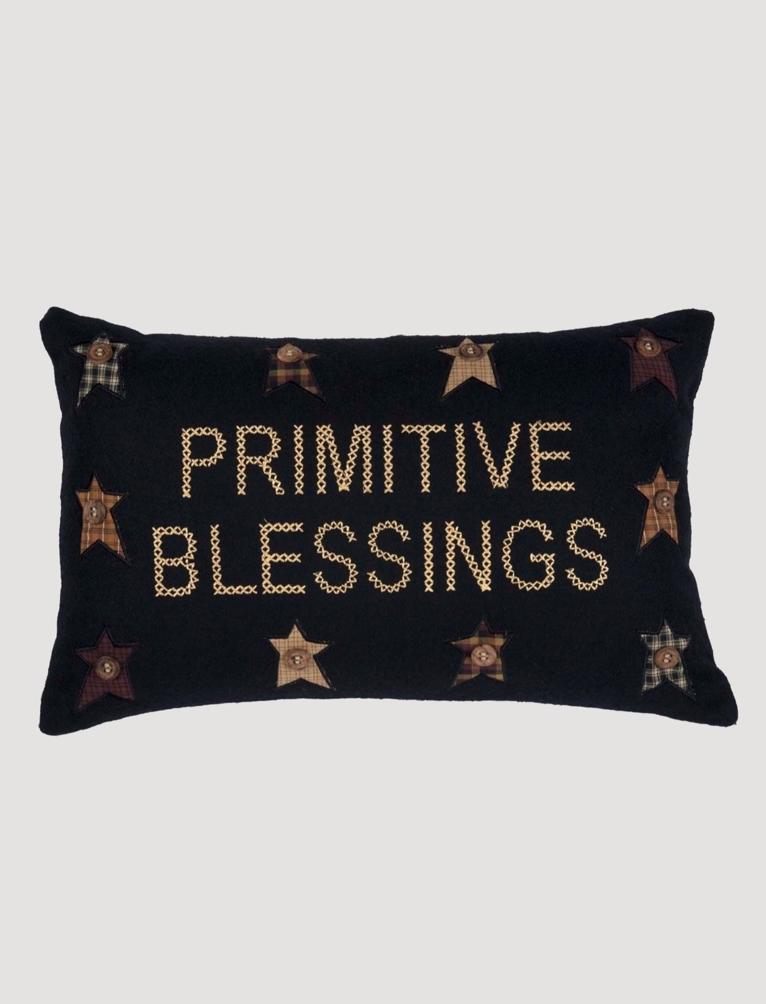 VHC Brands Heritage Farms Primitive Blessings Pillow 14" x 22" Brand: VHC Brands