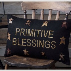 Heritage Farms Primitive Blessings Pillow 14" x 22"