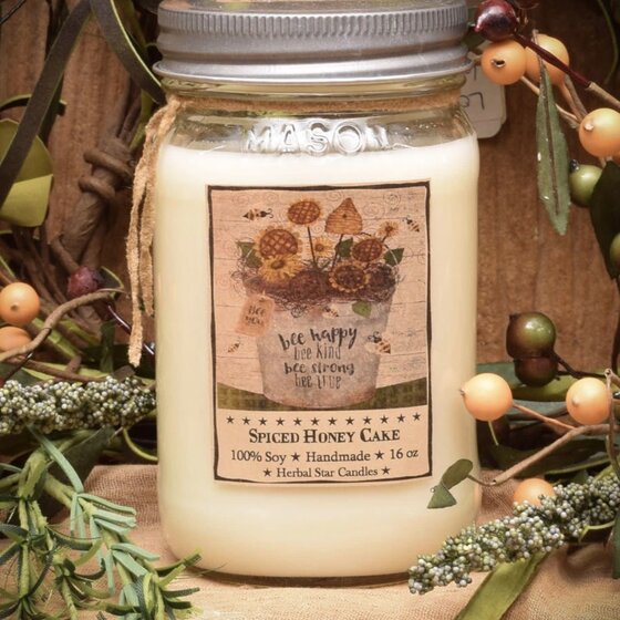 Spiced Honey Cake 16oz Soy Jar Candle