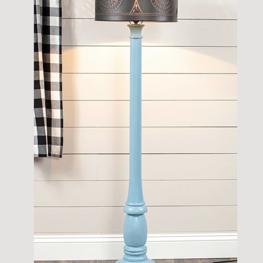 Brinton Floor Lamp with Punched Metal Shade