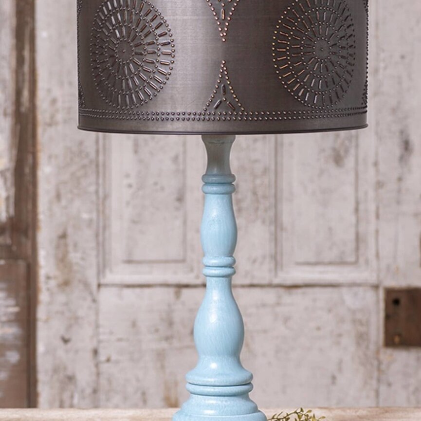 Davenport Lamp With Metal Drum Shade