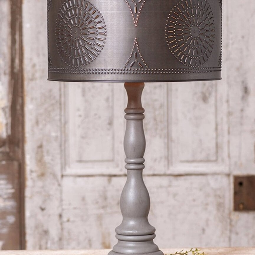Davenport Lamp With Metal Drum Shade