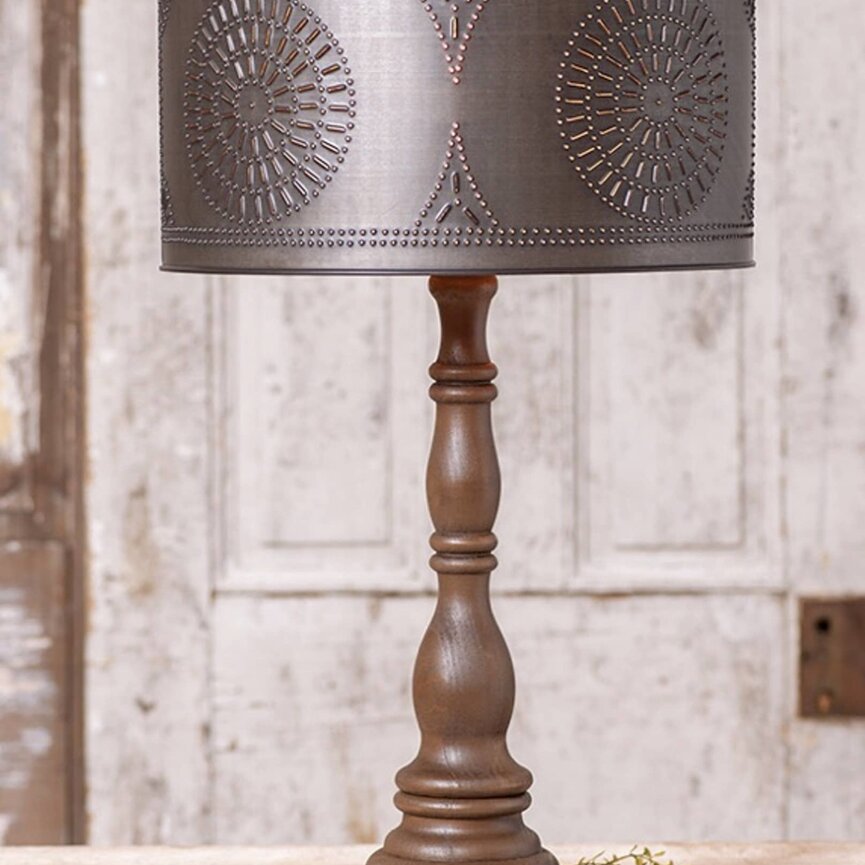 Davenport Lamp With Metal Drum Shade