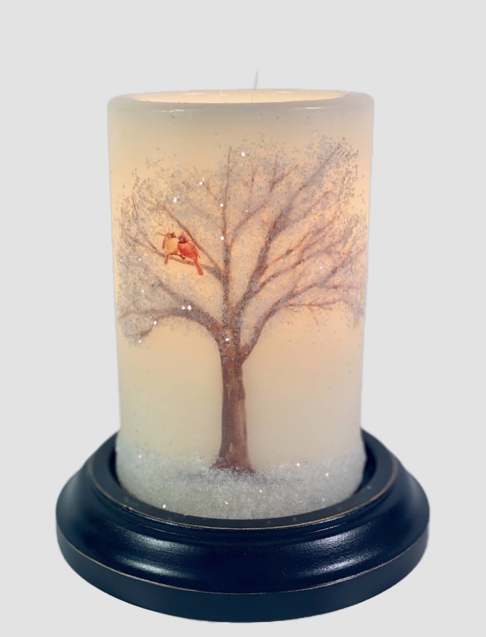 C R Designs Cardinal Pair Tree Candle Sleeve - Gumdrop Brand: C R Designs