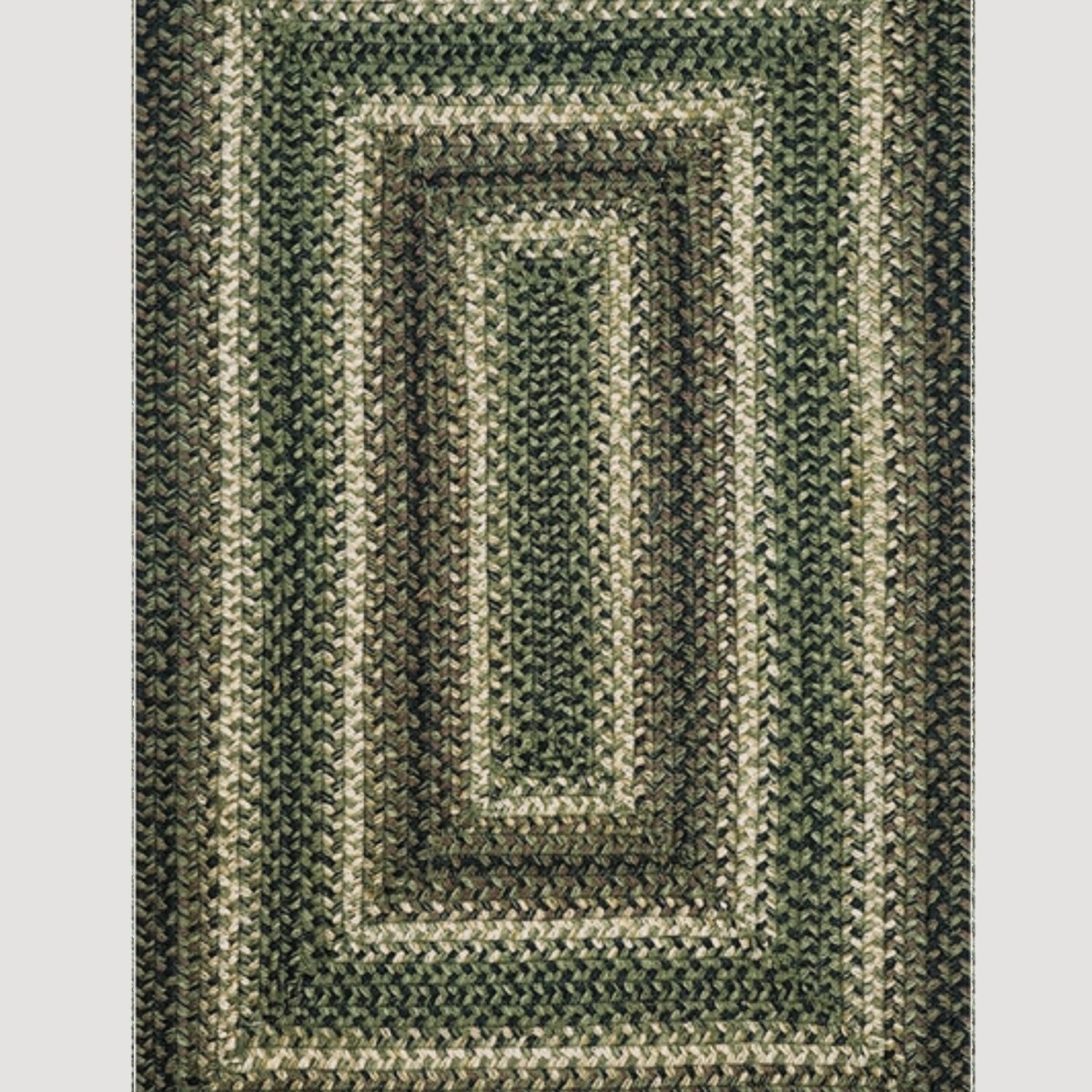 Rustic Farmhouse Braided Jute Rug With Pad