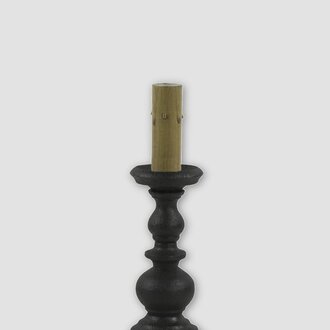 Black Candlestick Lamp Base