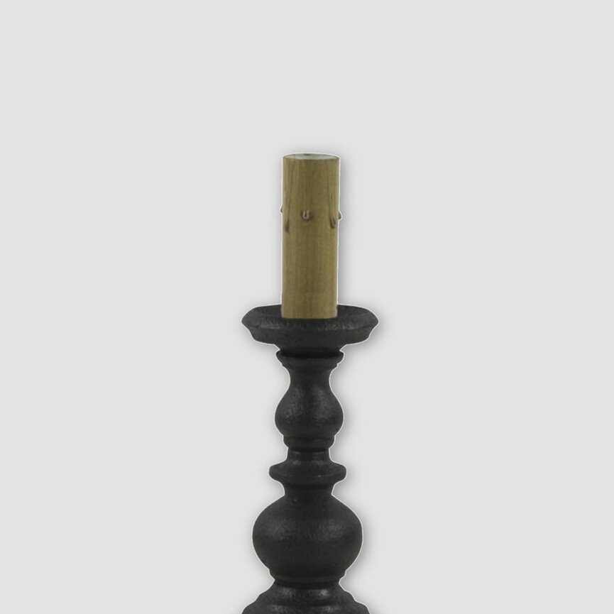 Black Candlestick Lamp Base 8.5"