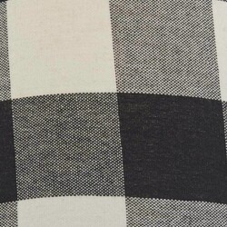 Wicklow Check Lampshade - Black & Cream - 12"