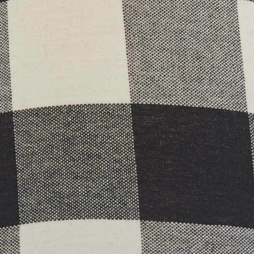 Wicklow Check Lampshade - Black & Cream - 12"
