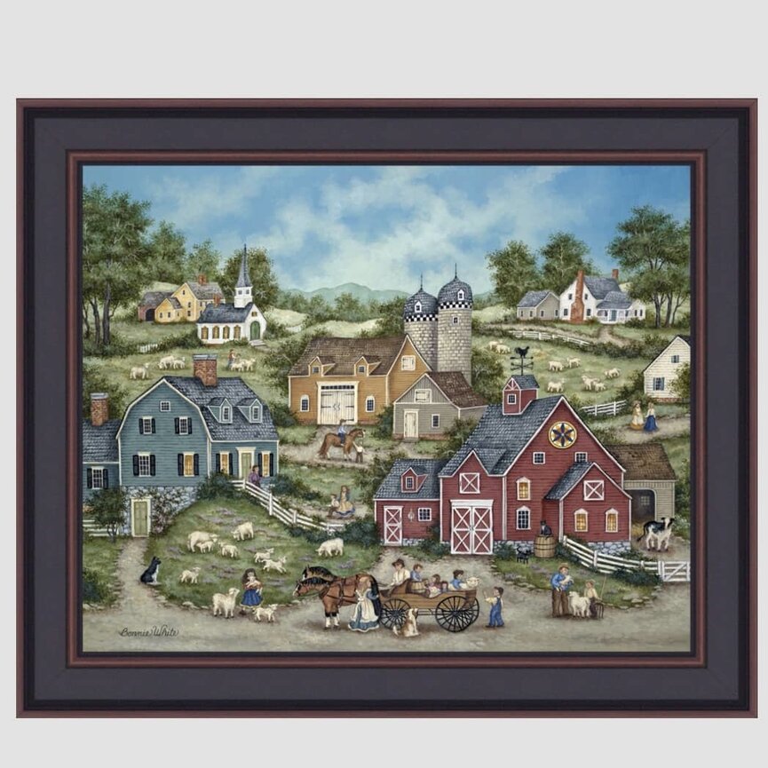 Counting Sheep by Bonnie White - 16" x 20"