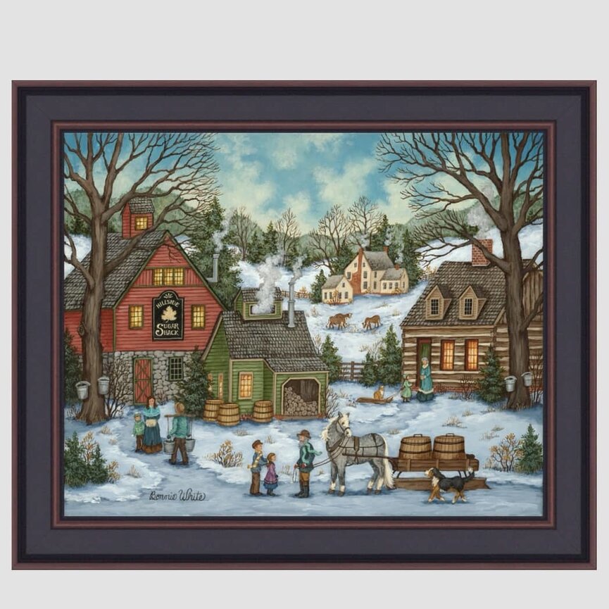 Hillside Sugar Shack Print by Bonnie White