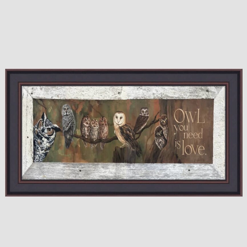Owl Love by Terri Palmer - 12" x 26"