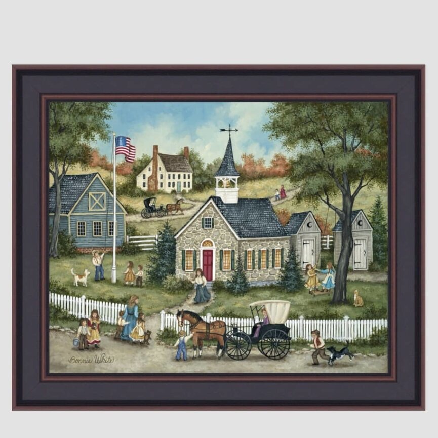 Welcome Back To School Print by Bonnie White