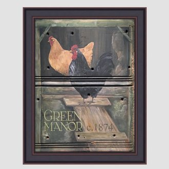 Green Manor Print by Terri Palmer