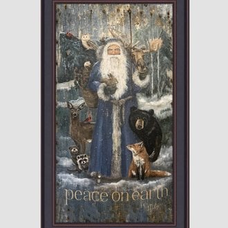 Blue Santa by Terri Palmer