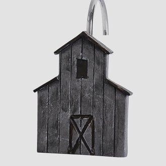 Antique Farmhouse Barn Shower Curtain Hooks 2.75" H