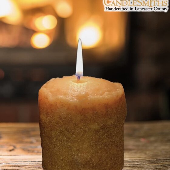 Lemon Shortbread Hearth Pillar Candle - Small