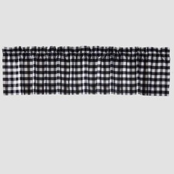 Annie Buffalo Black Check Lined Valance