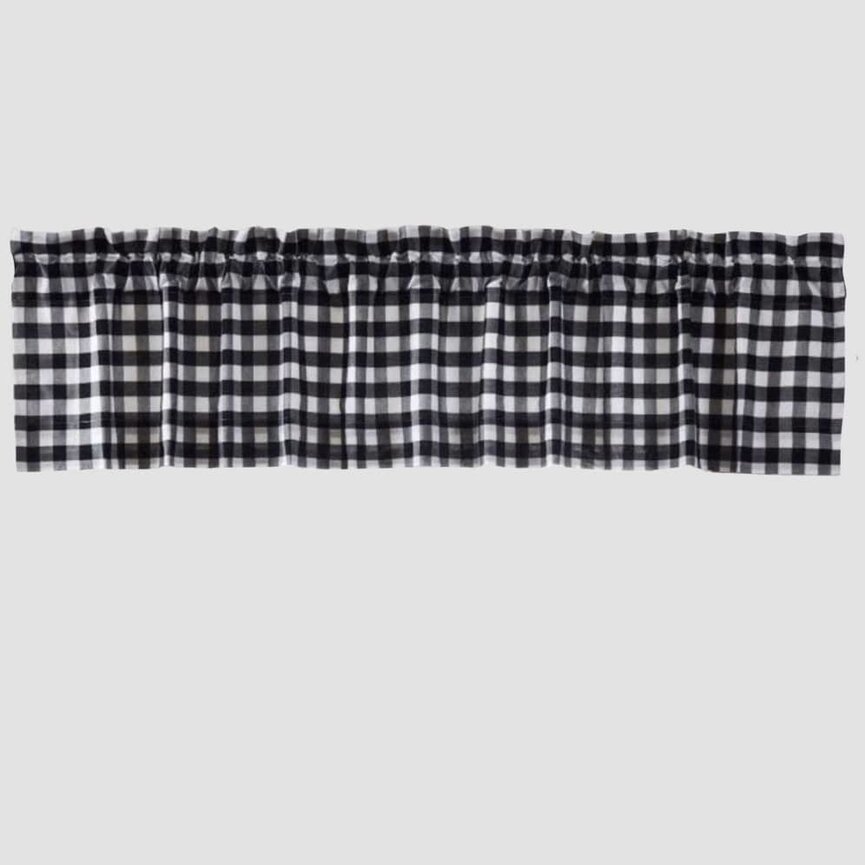 Annie Buffalo Black Check Lined Valance